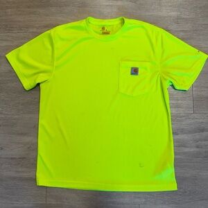 Carhartt Neon Yellow High-Visibility Pocket T-Shirt